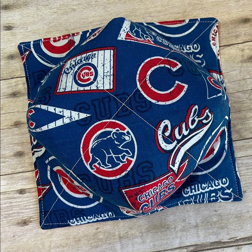 Bowl Cozy Micro/ Ice Cream Reversible Fabric Bowl MLB Cubs